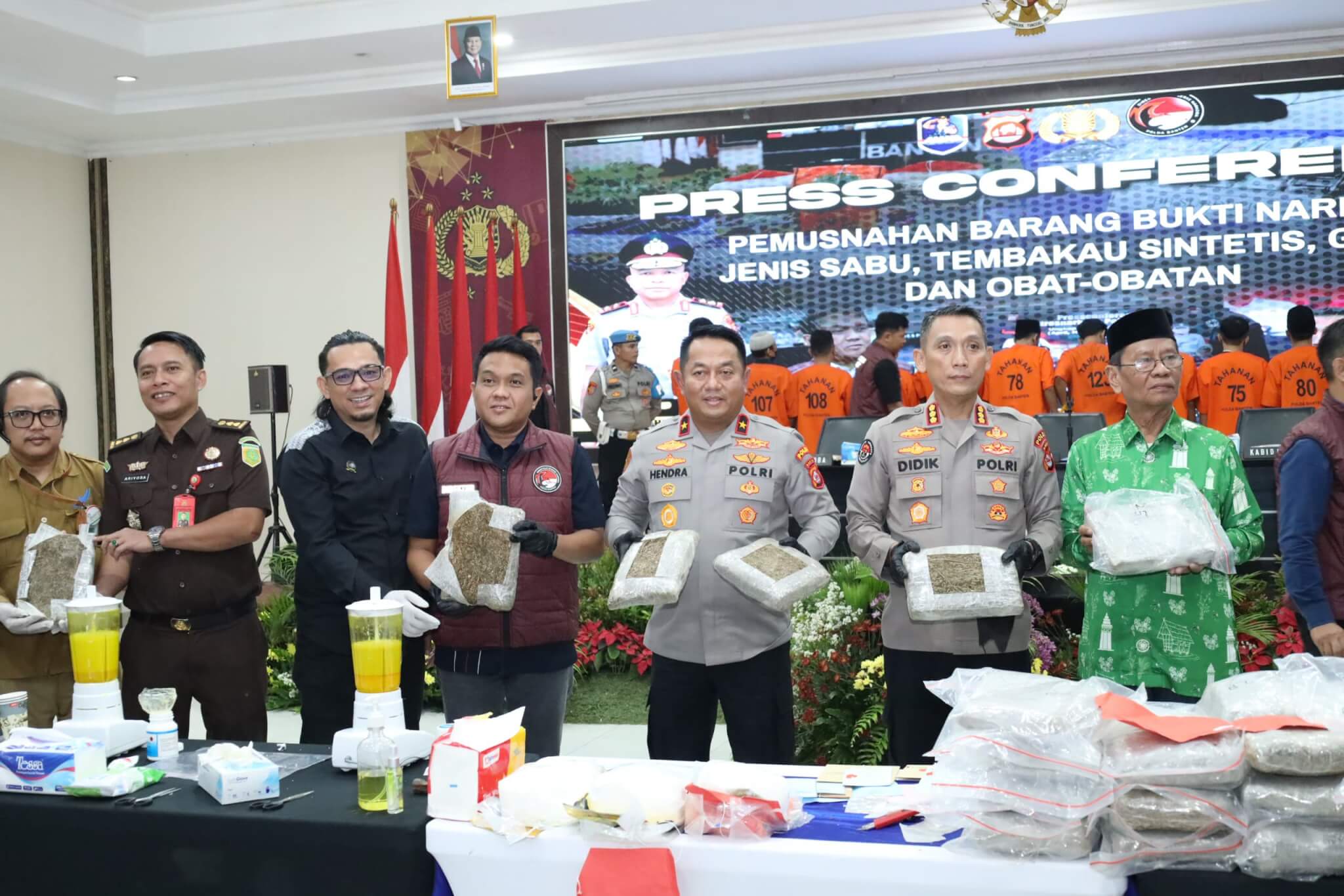 ‎Polda Banten Ungkap 577 Kasus Narkoba Sepanjang 2025