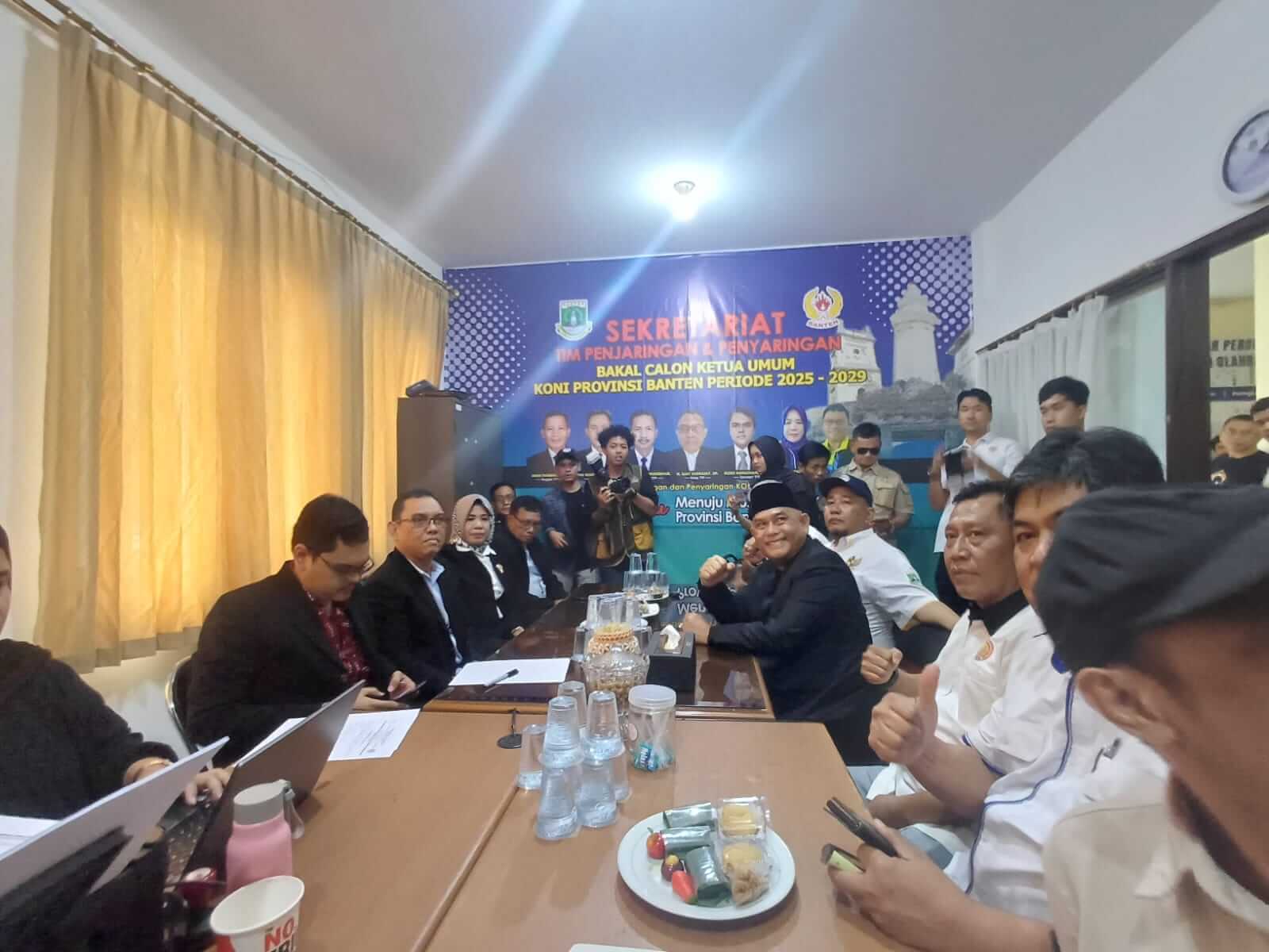 Diiringi Ratusan Simpatisan, Agus Rasyid Resmi Calonkan Diri Jadi Ketum KONI Banten